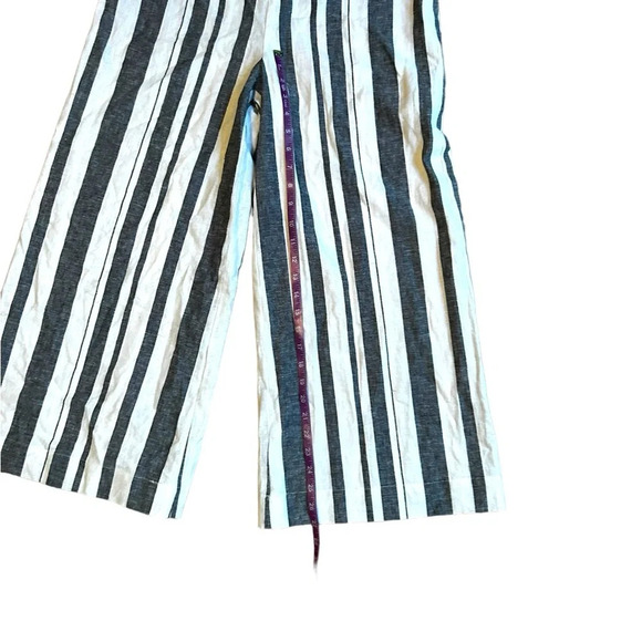Revolve Majorelle Miles Jumpsuit in Blue Stripe NWOT Strapless Linen Size Medium - Picture 6 of 13